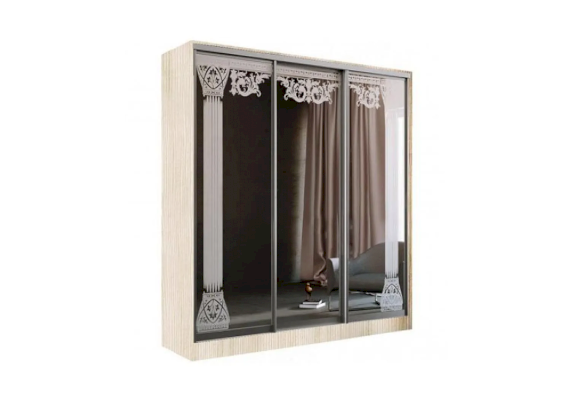 Трехдверный шкаф-купе Тринити 5 (Миф)